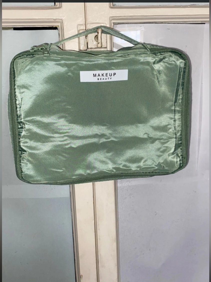 Makeup Travel Pouch  Sage Green